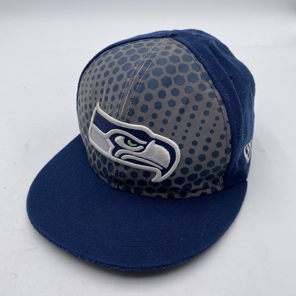 Seattle Seahawks Hat New Era snapback Blue Camo VGC Cleaned